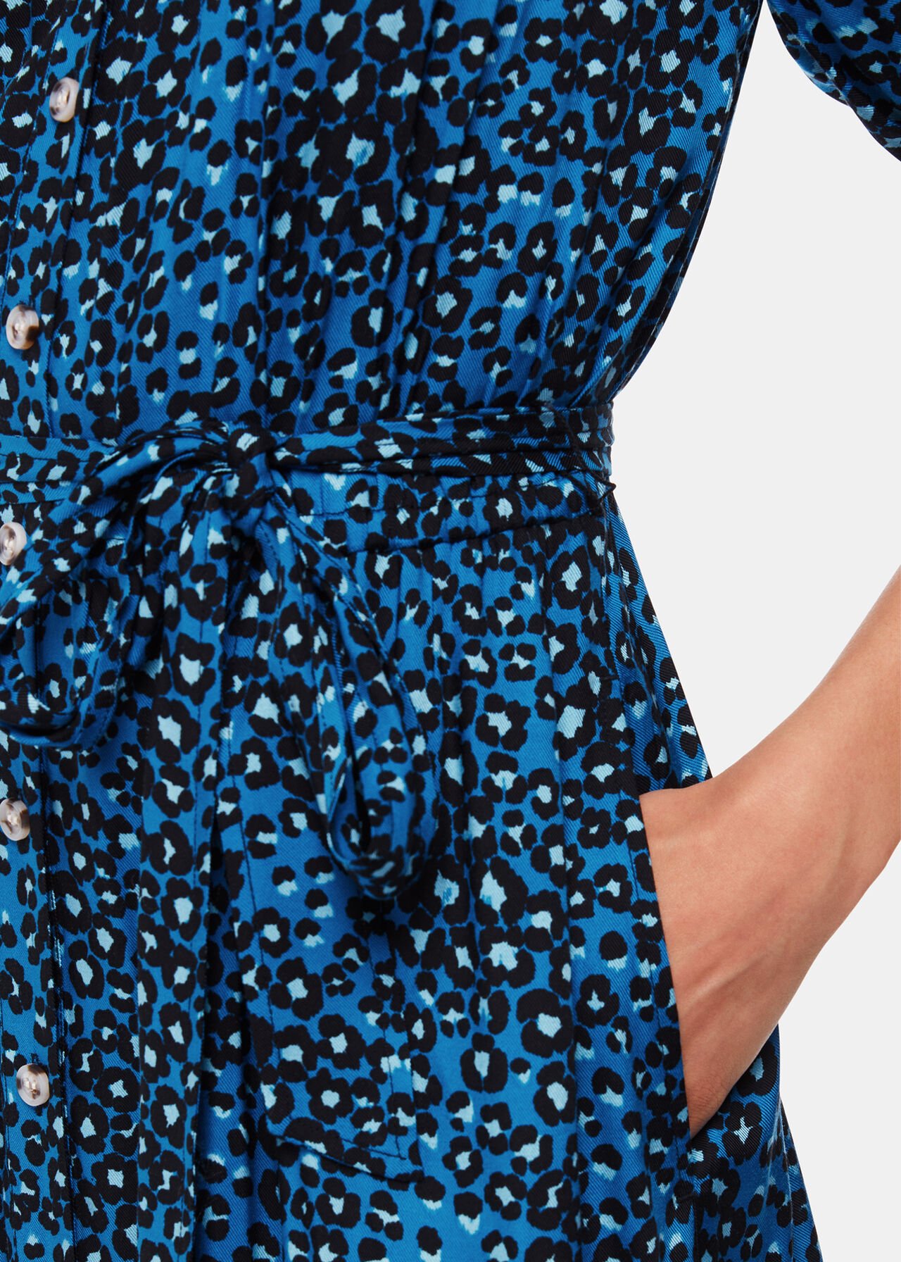 Painted Leopard Midi Dress
